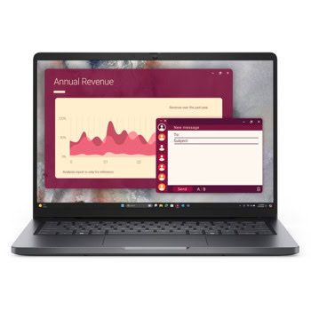 Лаптоп Dell Pro 14 PC14250(BTO109_PC14250_EMEA)(сребрист), дванадесетядрен Intel Core Ultra 7 265U 2.1/5.3GHz, 14"(35.56cm) WUXGA IPS Anti-Glare Display, 16GB DDR5, 512GB SSD, 1x Thunderbolt 4, Windows 11 Pro | JAR Computers Лаптоп Dell Pro 14 PC14250 BTO109_PC14250_EMEA