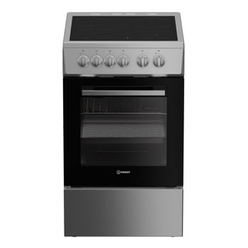 Готварска печка Indesit I5V5KMS, клас A, 55л. обем, 4 нагревателни зони, хидролитично почистване, сива | JAR Computers Indesit I5V5KMS