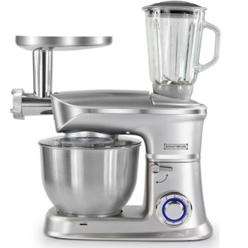 Кухненски робот Royalty Line RL-PKM1900.7BG, 1900W, 6 скорости, 6.5L, 3в1, блендер, миксер, месомелачка, сребрист | JAR Computers Кухненски робот Royalty Line RL-PKM1900.7BG Silver