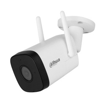 IP камера Dahua IPC-HFW1430DT-STW-0280B, насочена "bullet" камера, 4 Mpix(2560x1440@20FPS), 2.8 mm обектив, H.265+/H.265/H.264+/H.264/MJPEG, IR осветеност(до 30 метра), microSD до 256GB, вграден микрофон, говорител, Wi-Fi, външна IP67 | JAR Computers Dahua IPC-HFW1430DT-STW-0280B