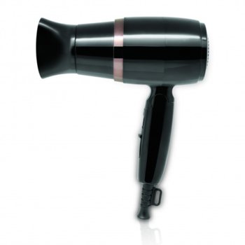 Сешоар със сгъваема дръжка SAPIR SP 1100 CU, 1600W, Концентратор, Студен въздух, Черен | JAR Computers Сешоар SAPIR SP 1100 CU 1600W Черен