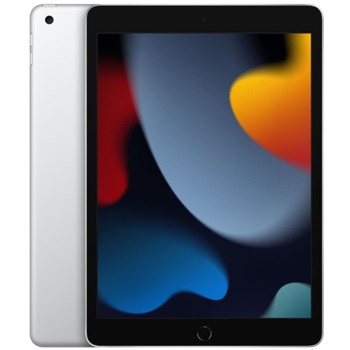 Таблет Apple iPad 9 Wi-Fi (MK2P3HC/A)(сребрист), 10.2" (25.91 cm) Retina IPS LCD дисплей, шестядрен Apple A13 Bionic 2.65 GHz, 3GB RAM, 256GB eMMC, 8.0 & 12.0 Mpix камера, iPadOS 15 image