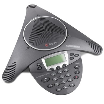 Конферентна станция Polycom SoundStation IP 6000, PoE, LCD дисплей, SIP, 4 метра обхват, до 10 участника в конференцията, черен | JAR Computers Polycom SoundStation IP 6000