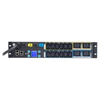 Eлектрически филтър Eaton ePDU EMIH06, 2U, 7kW max, Daisy Chain до 8x, 12x IEC-320-C13, 4x IEC-320-C19 | JAR Computers Eaton ePDU EMIH06