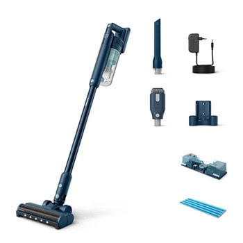 Прахосмукачка Philips XC5041/01, вертикална/ръчна, безжична, до 60 минути време на работа, PowerCyclone 10, 3-степенна филтрация, зелена | JAR Computers Прахосмукачка Philips XC5041/01