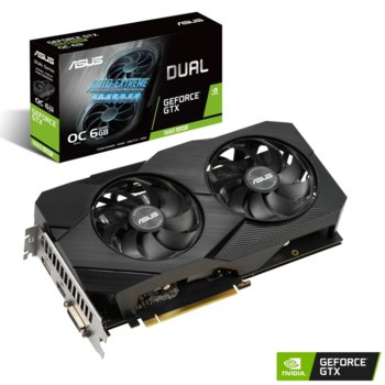 Видео карта Nvidia GF GTX 1660 Super, 6GB, Asus DUAL EVO OC, PCI-E, GDDR6, 192bit, HDMI, DisplayPort, DVI-D | JAR Computers Asus DUAL GTX 1660 Super EVO OC Edition 6GB