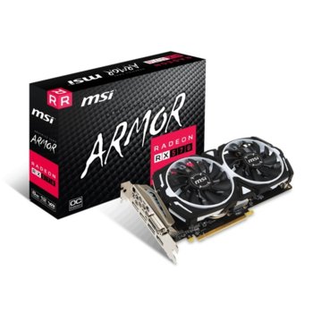 Видео карта AMD Radeon RX 570, 8GB, MSI Radeon RX 570 ARMOR 8G OC, PCI-E 3.0, GDDR5, 256bit, 3x DisplayPort, 1x HDMI, 1x DVI | JAR Computers MSI Radeon RX 570 Armor 8G OC