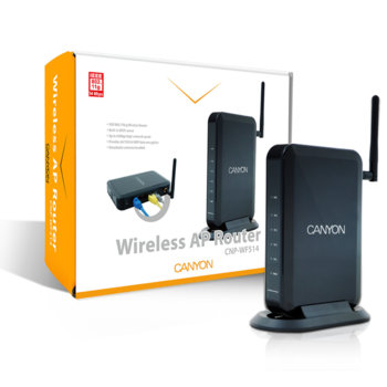 Canyon CNP-WF514 54Mbps Wireless Router + 4Port …