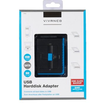 Vivanco Универсален USB 2.0 хард диск адаптер