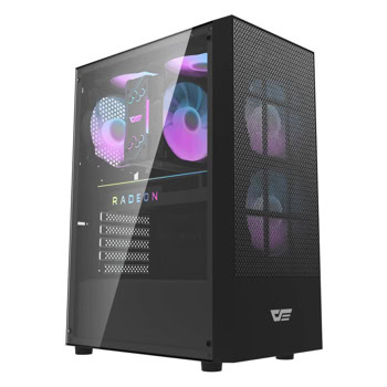 Кутия Darkflash A290, ATX/mATX/Mini-ITX, 3x 120 mm RGB вентилатора, черна, с прозорец, без захранване | JAR Computers Кутия Darkflash A290 черна