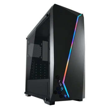 Кутия LC Power Gaming 700B Hexagon, ATX/mATX/Mini-ITX, 2x USB 3.0, с прозорец, черна, без захранване | JAR Computers LC Power Gaming 700B Hexagon LC-700B-ON
