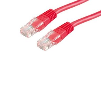 Пач кабел Roline 21.99.1561, UTP, Cat. 6, 5м, червен | JAR Computers Roline UTP Cat. 6 червен 5м 21.99.1561