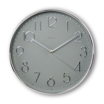 Часовник HAMA 185874, Elegance, стенен, сребрист | JAR Computers Часовник HAMA-185874