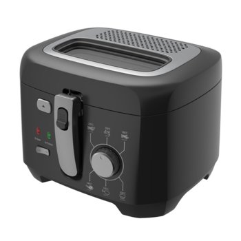 Фритюрник Finlux FDF-2518BS, 2.5 кг. вместимост, прозорец, светлинни индикатори, 1800W, черен | JAR Computers Finlux FDF-2518BS