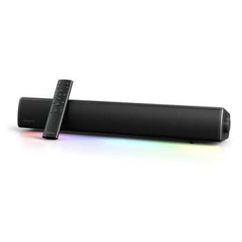 Soundbar система Creative Sound Blaster GS5, 2.0, Bluetooth, Optical, USB-C, Jack 3.5mm, RGB подсветка, гейминг, 30W RMS (15W + 15W) | JAR Computers Creative Sound Blaster GS5 51MF8470AA000
