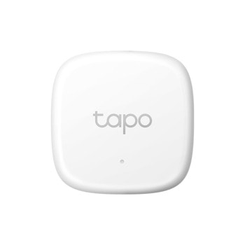 Смарт сензор за температура и влажност Tp-Link Tapo T-310, съвместим само с Tapo Smart Hub (H100), универсален монтаж, включване/изключване на електроника в дома, работи с батерия 1x CR2450, бял | JAR Computers Tp-Link Tapo T-310