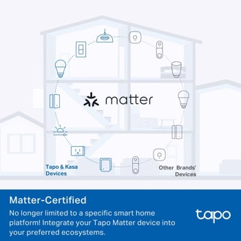 TP-Link Tapo P110M смарт контакт 2990 W Бяла