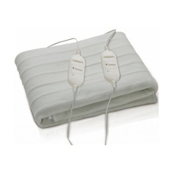 Електрическо одеяло Rosberg R58510AD, 120W, 2 настройки за топлината, полиестер, защита от прегряване, бяло | JAR Computers Rosberg R58510AD