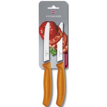 Комплект ножове Victorinox Swiss Classic, назъбено острие, оранжеви | JAR Computers Victorinox Swiss Classic 6.7836.L119B