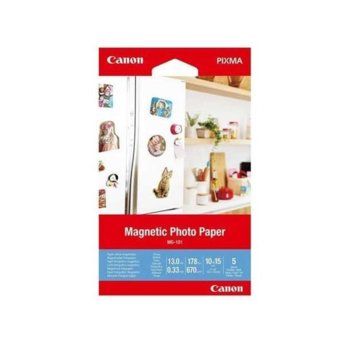 Фотохартия Canon Magnetic Photo Paper MG-101, 10x15 cm, 5 листа image