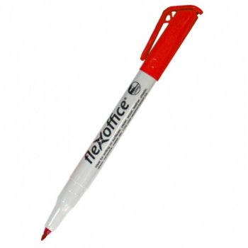 Перманентен маркер FlexOffice PM02 червен