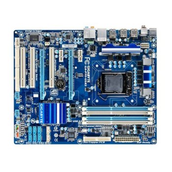 Дънна платка Gigabyte P55-USB3, P55, LGA1156, DDR3 @ 2200MHz, 2xPCI-E(CF), SB7.1, Lan1000, SATA RAID 0,1,5,10, 2xUSB3.0, ATX | JAR Computers Gigabyte P55-USB3