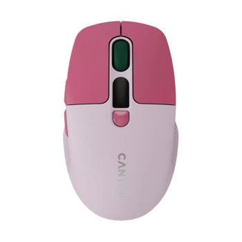 Мишка Canyon MW-26, оптична (2400 dpi), безжична, Bluetooth, USB, розова, 6 бутона | JAR Computers Canyon MW-26 Pink CNS-CMSW26P