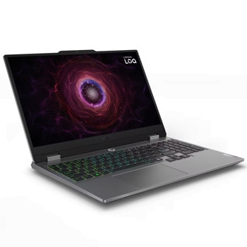 Лаптоп Lenovo LOQ 15AHP9 (83DX0051BM)(сив), осемядрен AMD Ryzen 7 8845HS 3.8/5.1GHz, 15.6" (39.62cm) Full HD IPS Anti-Glare дисплей & GF RTX 4050 6GB, (HDMI), 16GB DDR5, 512GB SSD NVMe, 1x USB 3.2 Gen 2 Type-C, No OS, 2.38kg | JAR Computers Lenovo LOQ 15AHP9 83DX0051BM