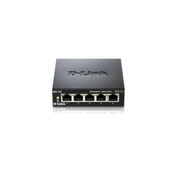 Суич D-Link DGS-105, 1000Mbps, 5x 10/100/1000 BASE-T порта | JAR Computers D-Link DGS-105