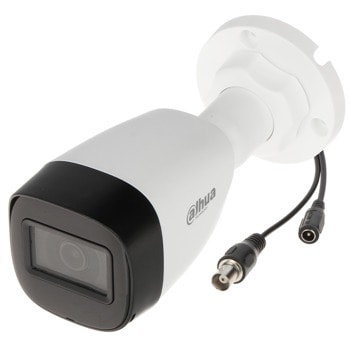 HDCVI камера Dahua HAC-HFW1200C-0280B-S5, насочена "bullet" камера, 2.1MPix(1920x1080@25fps), 2.8mm обектив, IR осветление (до 30m), външна IP67 | JAR Computers Dahua HAC-HFW1200C-0280B-S5