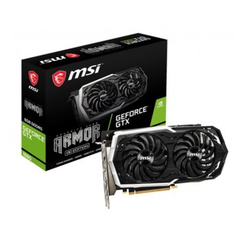 Видео карта Nvidia GeForce GTX 1660, 6GB, MSI Armor OC, PCI-E, GDDR6, 192-bit, DisplayPort, HDMI | JAR Computers MSI GTX 1660 ARMOR 6G OC