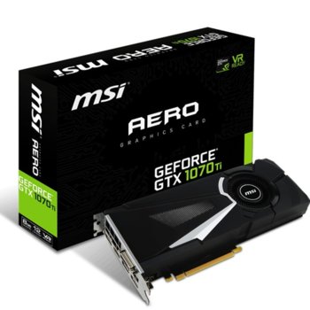 Видео карта Nvidia GeForce GTX 1070 Ti, 8GB, MSI AERO 8G, PCI-E 3.0, GDDR5, 256b-bit, Display Port, HDMI, DVI | JAR Computers MSI GTX 1070TI AERO 8G