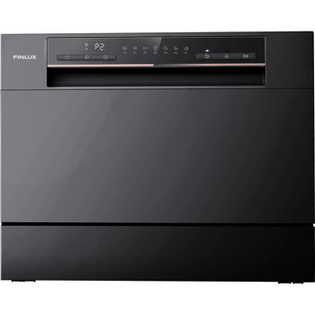 Съдомиялна Finlux WQP6 BLACK, клас F, 6 комплекта, 7 програми, 4 температури, черна | JAR Computers Finlux WQP6 BLACK