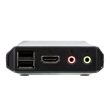 KVM суич Aten CS22H, от 2x USB 2.0 (ж), 1x HDMI(ж), 1x Mic, 1x 3.5 mm jack към 2x USB 2.0 (м), 2x HDMI(м), 2x Mic, 2x 3.5 mm jack (м) image