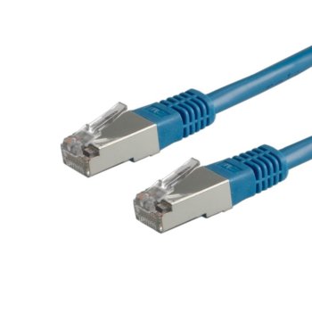 Пач кабел Roline 21.99.1334, SFTP, cat.6, 1m, син | JAR Computers ROLINE 21.99.1334 S/FTP Patch Cat.6 1 м Син