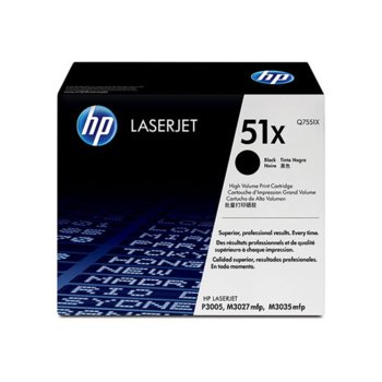 КАСЕТА ЗА HP LASER JET P3005 /M3035mfp/M3027mfp - P№ Q7551X - заб.: 13000k | JAR Computers КАСЕТА ЗА HP LASER JET P3005 /M3035mfp/M3027mfp