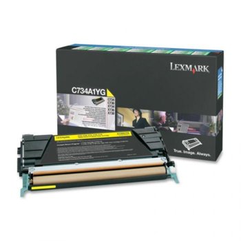 КАСЕТА ЗА LEXMARK OPTRA C734/C736/X734/X736/X738 - Yellow - P№ C734A1YG - заб.: 6000k | JAR Computers КАСЕТА ЗА LEXMARK OPTRA C 73x/X73x - Yellow