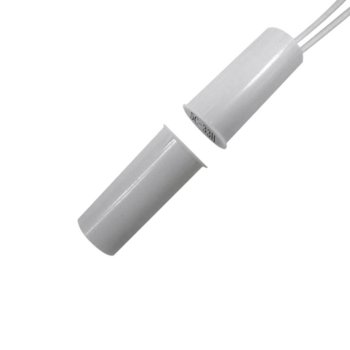 Магнитен датчик (мук) цилиндричен за вграждане, ABS материал, бял | JAR Computers Мук цилиндричен 5C-33H/W