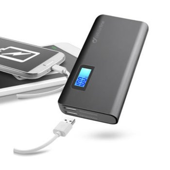 Външна батерия/power bank/ Cellular Line Free Power Dual, Двоен USB изход, 10 000 mAh, черна/бяла | JAR Computers Cellular Line Free Power Dual IT3038