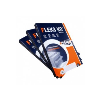 Етикети за принтери Fleks-Ko, формат А4, размер 48.5x25.4mm, 44бр. на лист, опаковка от 100 листа, бели | JAR Computers Fleks-Ko Етикети за принтери