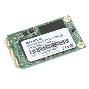 Памет SSD 128GB, A-Data XPG SX300, mSATA 6Gb/s, | JAR Computers 128GB, A-Data XPG SX300, SSD mSATA, 6Gb/s