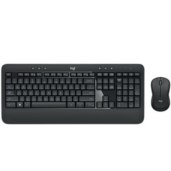 Комплект клавиатура и мишка Logitech MK540 Advanced, безжични, USB, черни | JAR Computers Logitech MK540 Advanced Dutch Qwerty