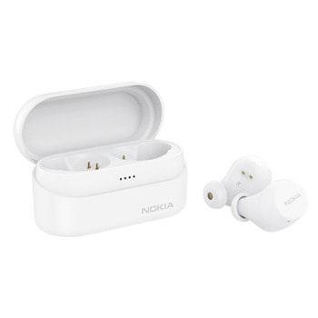 Слушалки Nokia BH-405 Earbuds, безжични, Bluetooth, микрофон, тип "тапи", IPx7, бели | JAR Computers Nokia BH-405 EARBUDS WHITE