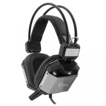 Слушалки SBOX White Shark GH-1946 Jaguar, микрофон, 3.5mm жак, геймърски, 7.1 Surround, 32 Ohm импеданс, 104 dB ± 3dB чувствителност, подсветка, черни | JAR Computers WHITE SHARK GH-1946 Геймърски слушалки черни