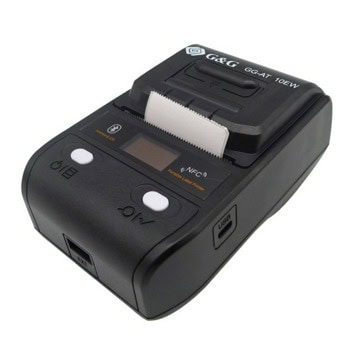 Етикетен принтер G&G GG-AT-10EW, 203dpi, термопечат, MicroUSB, Bluetooth, 48mm ширина на етикета, IP54 защита | JAR Computers G&G GG-AT-10EW