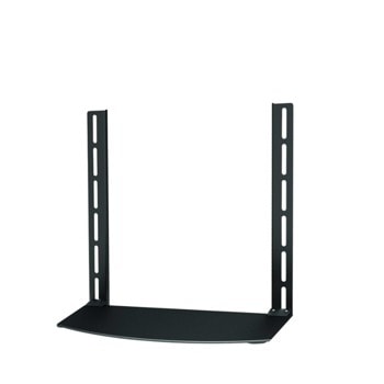 Стойка за телевизор NewStar NS-SHELF100, VESA до 400x400 mm, макс до 10кг, с поставка за декодер, черен | JAR Computers NewStar NS-SHELF100