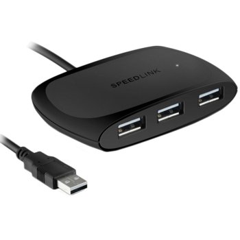 USB Hub Speedlink 4-Port USB 2.0 SL-140010-BK