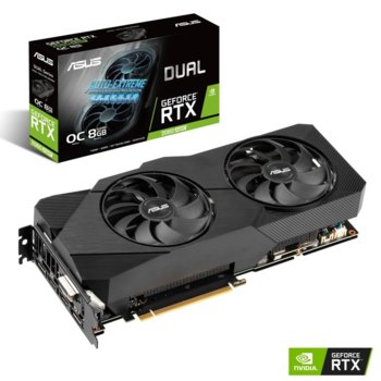 Видео карта nVidia GeForce RTX 2060 SUPER, 8GB, ASUS DUAL RTX 2060 SUPER EVO OC EDITION, PCI-E 3.0, GDDR6 256 bit, DisplayPort, HDMI, DVI | JAR Computers ASUS DUAL RTX 2060 Super EVO OC Ed