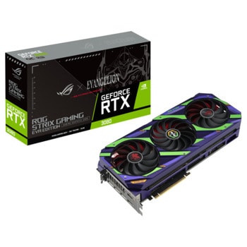 Видео карта Nvidia GeForce RTX 3080, 12GB, Asus ROG STRIX GeForce RTX 3080 12GB OC EVA Edition, PCI-E 4.0, GDDR6X, 384-bit, DisplayPort, HDMI | JAR Computers ASUS ROG STRIX GeForce RTX 3080 12GB OC EVA Ed