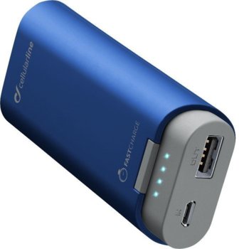 Външна батерия/power bank/ Cellularline Freepower, 5200mAh, синя | JAR Computers Cellularline Freepower 5200mAh Blue
